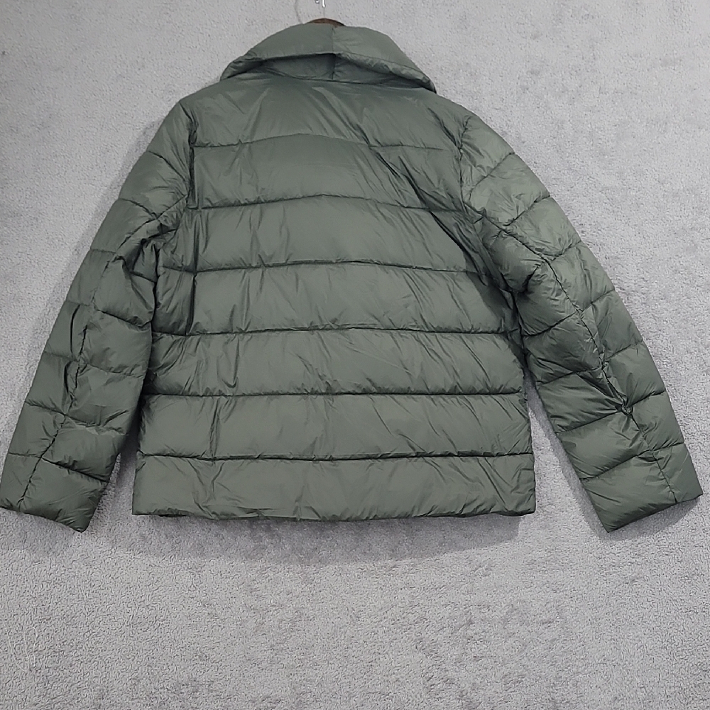 NEW Tahari Women's Green Puffer Jacket Full Zip Polyester M - Picture 2 of 8